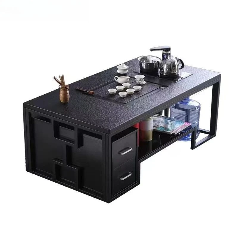 Kung Fu tea table fire integrated tea table office simple modern induction cooker tea set