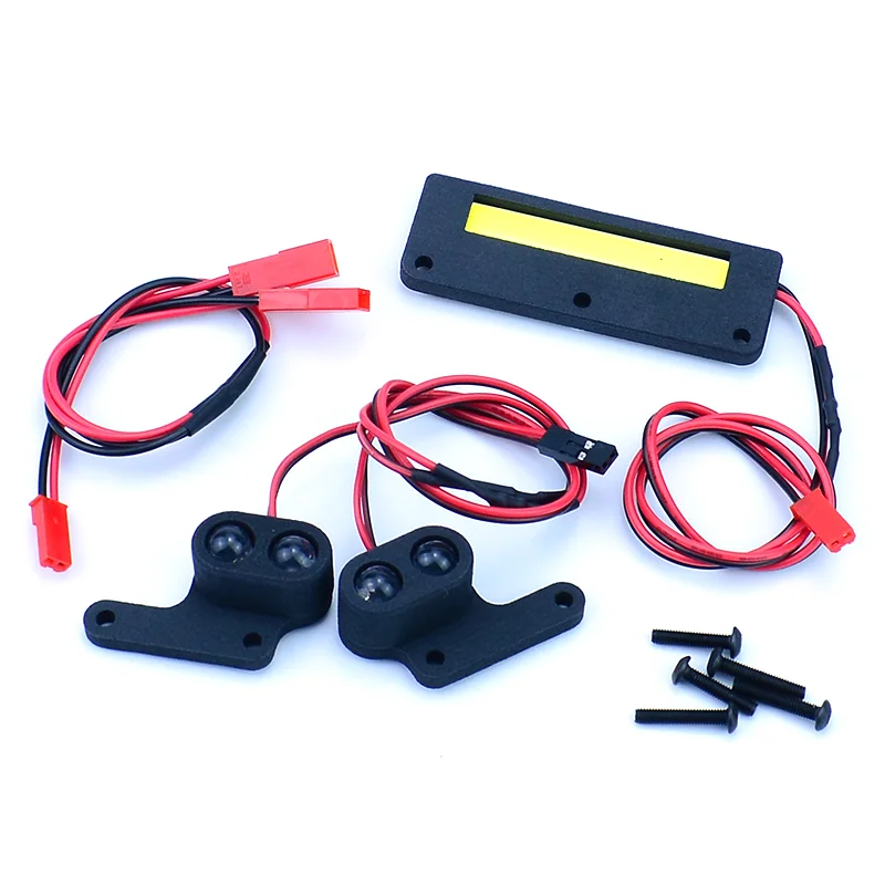 Front & Rear LED Lights Kit Spotlight Headlight Taillight Lamp for 1/10 Traxxas RC Car SLASH 2WD Short Course Race Truck