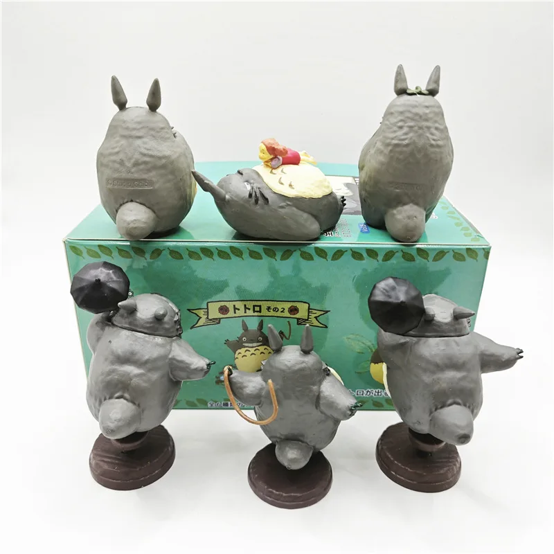 My Neighbor Totoro Anime Peripheral 6pcs Totoro Surprise Blind Box Desktop Ornament Figure Birthday Gift Toy Figures Model