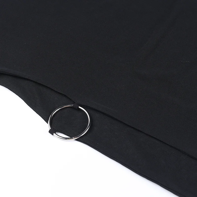 Abito sexy diviso con scollo all'americana e scollo all'americana. Gonna corta per ragazze speziate in stile vacanza estiva europea e americana