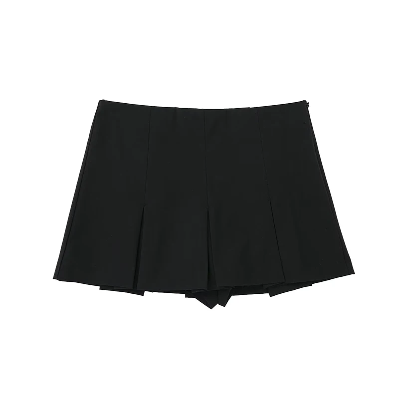 

Zoki High Waist Mini Pleated Skirts Women Summer Fashion Korean Preppy Dancing Skirts Girls Sweet All Match A Line Skirts New