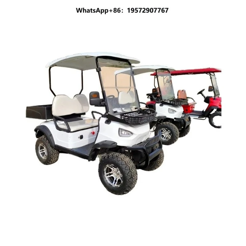 White 48v Lithium Luxury Hunting Utility Electric Club Car Golf Bag Cart Street Legal 4x4 Golf Cart Vehicles