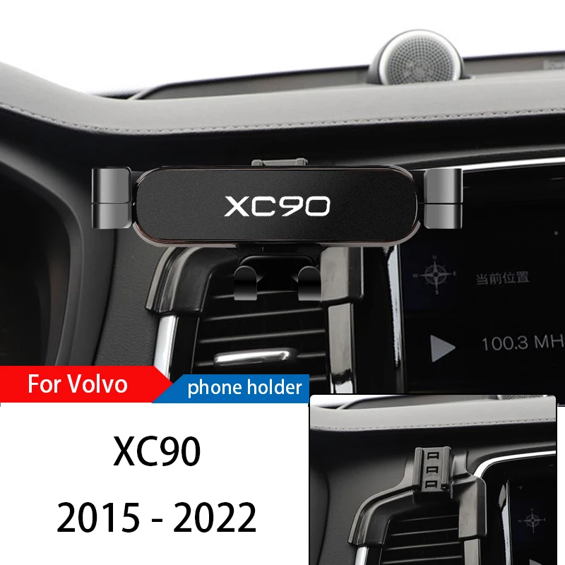 Support de téléphone de voiture réglable, support de montage pour Volvo XC90 2015-2022, navigation GPS, support d'invite de téléphone portable, accessoires intérieurs de voiture