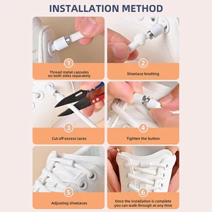 Tali Sepatu Elastis Tanpa Dasi Tali Sepatu Setengah Lingkaran Untuk Anak-anak dan Orang Dewasa Tali Sepatu Sneakers Tali Sepatu Kunci Logam Malas Cepat Tali Sepatu 6 renda pink muda penjualan terbaik - №