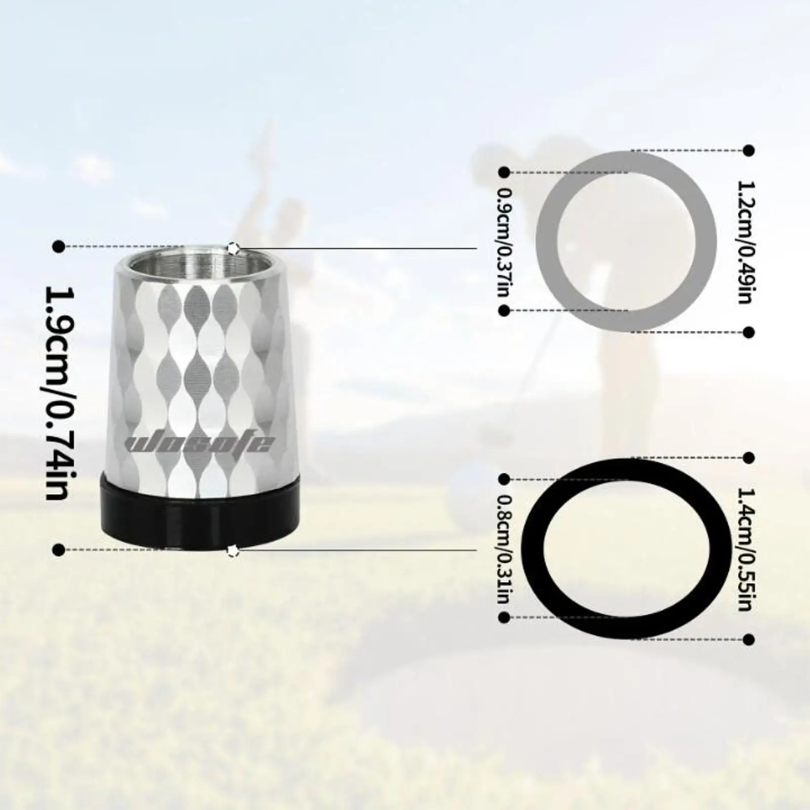 12x Golf Iron Ferrules Covers for Taper Tip Iron Wedge Practical Taper Tip Adapter End Caps for Beginner Adults Golf Course