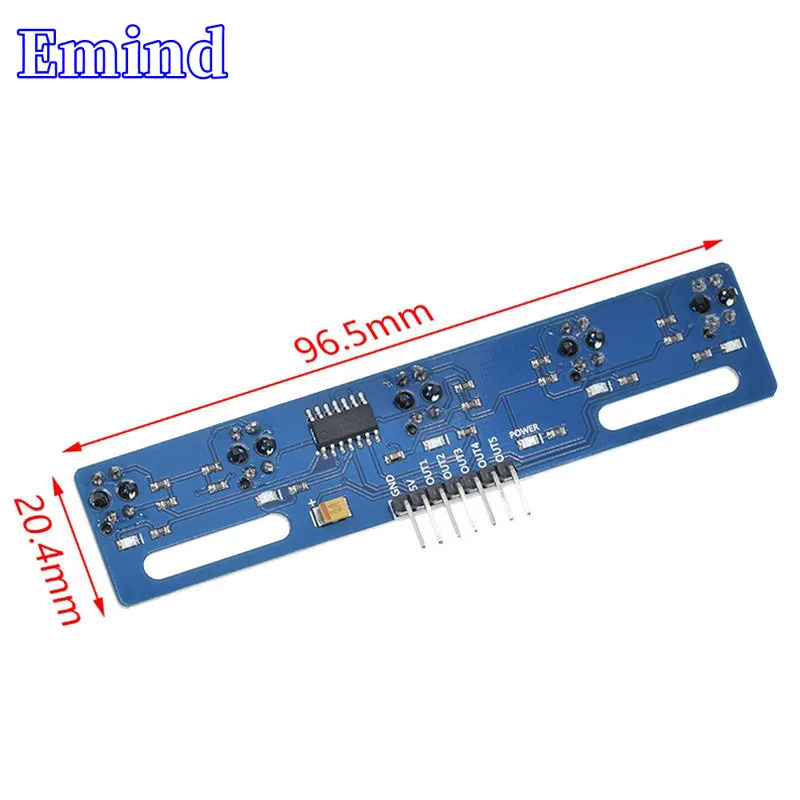 2/5/10/20/50Pcs 5-way Tracking Sensor Module Smart Car  Infrared Sensor Black And White Line Identification TCRT5000