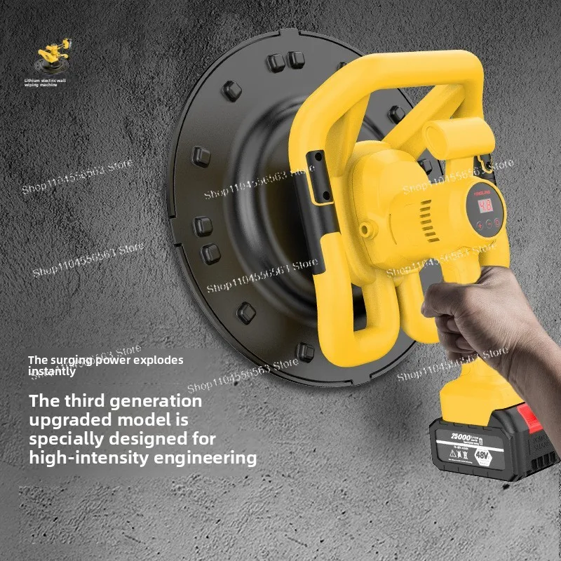 

Portable Cordless Lithium Wall Finisher - Electric Concrete Cement Plastering Tool for Smooth Floors & Walls