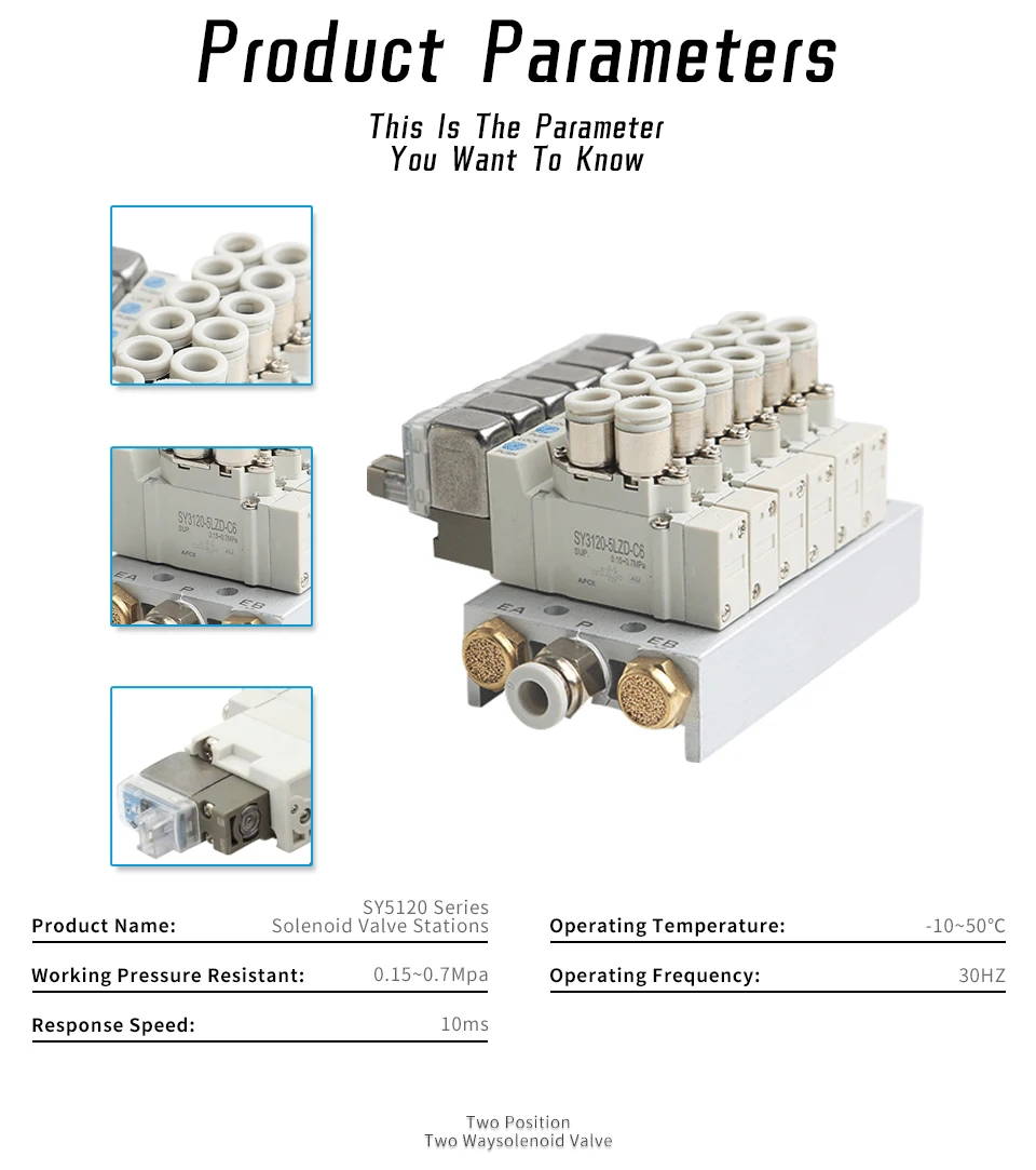 Elettrovalvola SY5120-4LZD-01 Pneumatica — dettaglio 3
