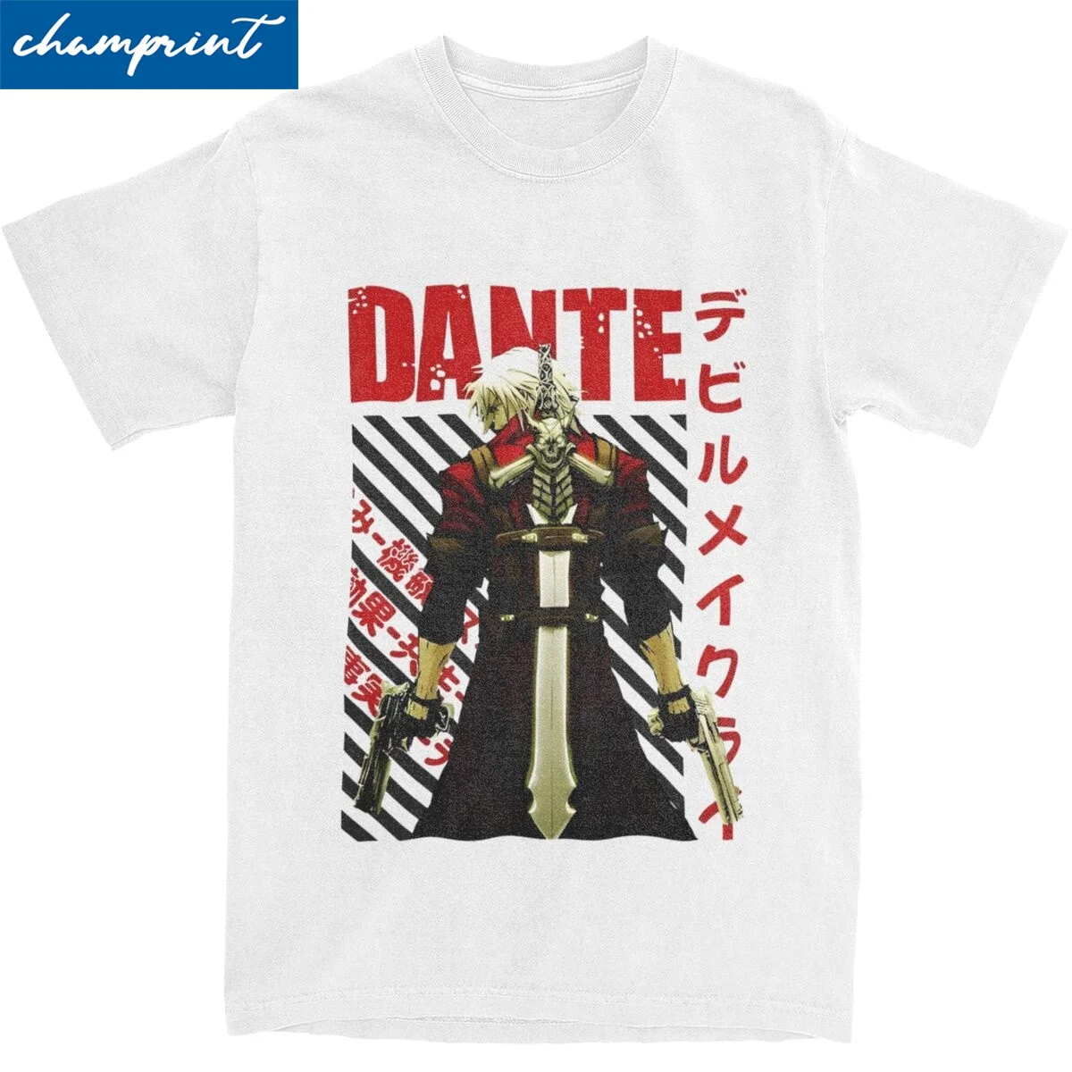 Aesthetic Devil May Cry Dante Sparda T-Shirt Unisex Cotton Short Sleeve Round Neck Summer Tops