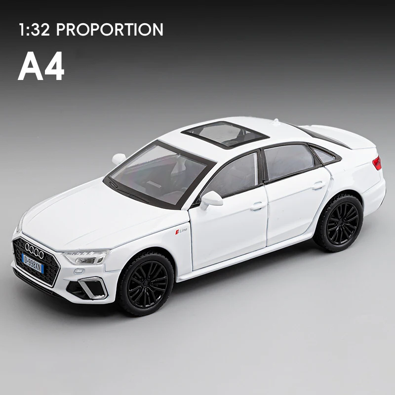 1:32 A4 Alloy Model Car Toy Diecasts Metal Casting Sound and Light