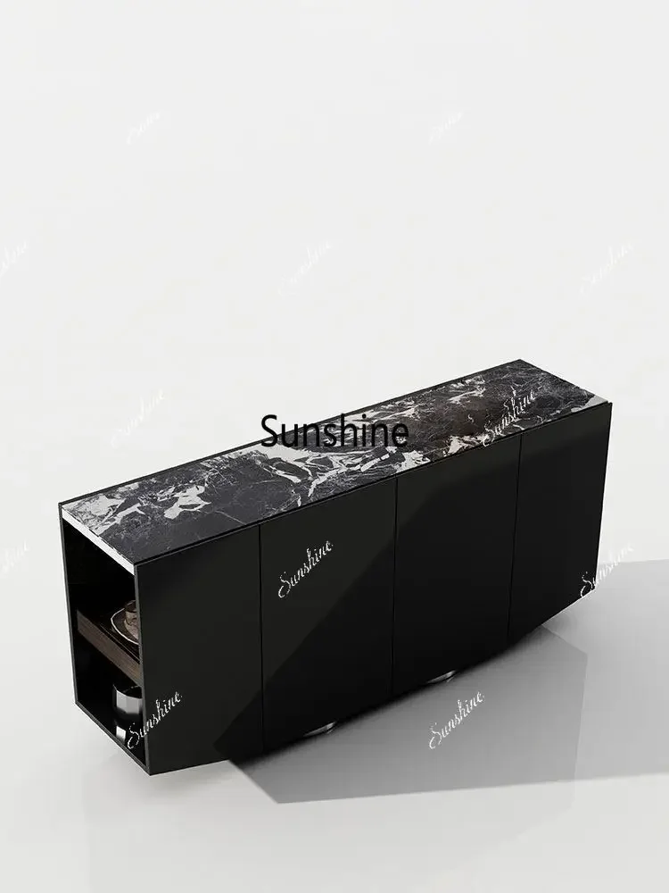 

Modern simple side cabinet Italian minimalist door cabinet luxury high-end shoe cabinetTJ