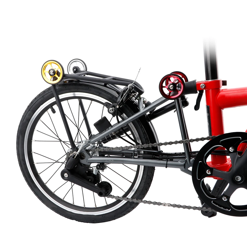 

2023 1 комплект задних компонентов для велосипеда, черные велосипедные детали из алюминиевого сплава для складного велосипеда, легкий вес, 364 г/компл.