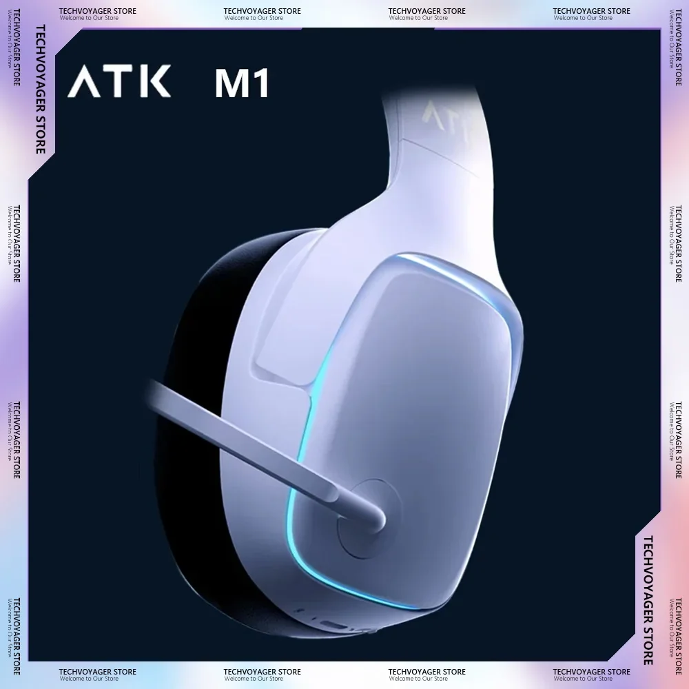 ATK M1 Gaming Headphone Head-mounted Noise Reduction Wireless Bluetooth Earphones CSGO Valorant FPS E-sports Gamer Gifts