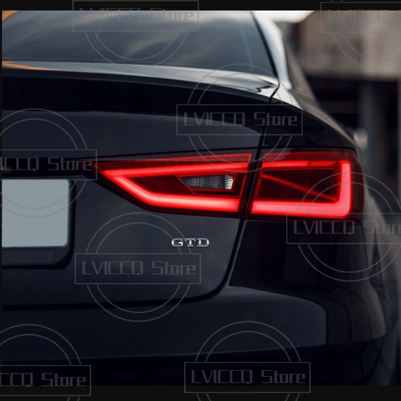 شعار السيارة ثلاثية الأبعاد المعدنية GTD GTE شارة شعار الجسم الشارات ملصق للجولف 3 4 5 6 7 R32 R34 R35 R36 بولو توران باسات شيروكو