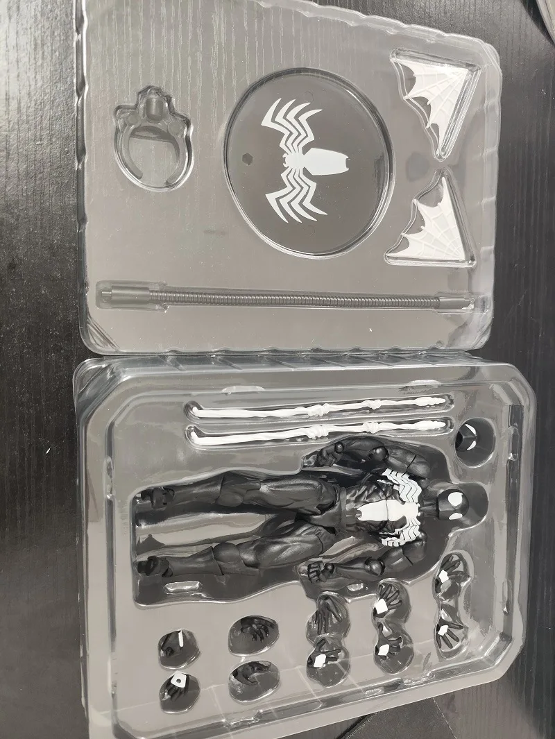 Anime Black Symbiote Spider-Man Joint Mobility Action Figure PVC Model Statue Toys Doll Desk Decor Collectible Gifts Boxed - view 4