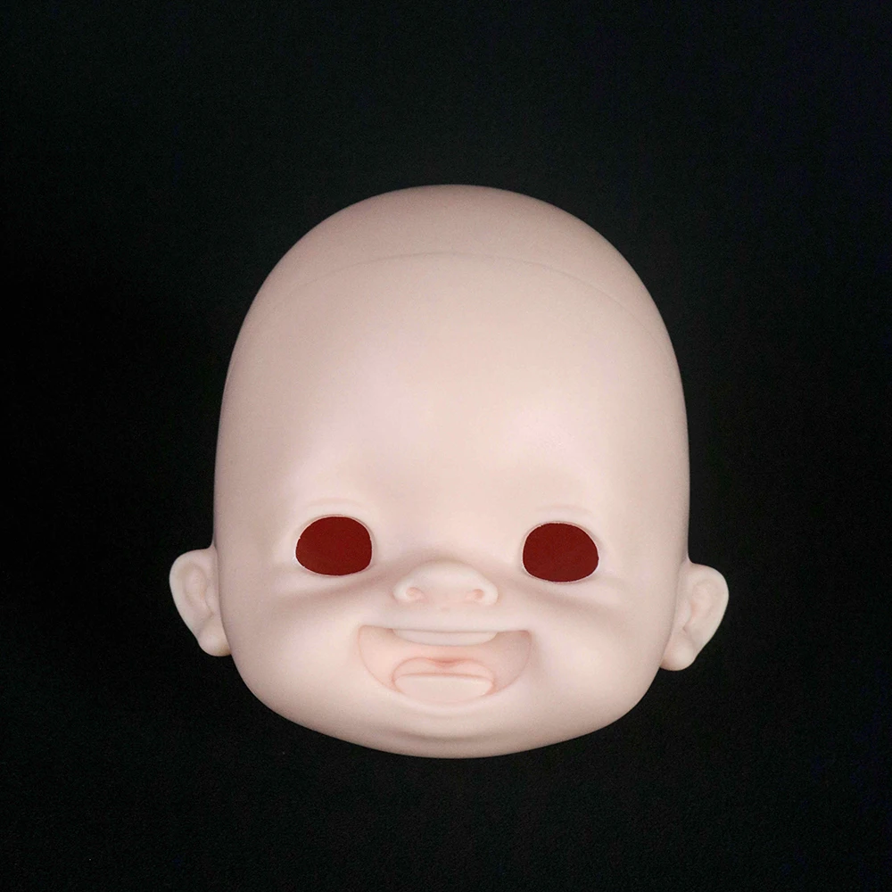 

Girl Big Doll Head No Makeup Resin Material DIY Accessories Cute Doll Head For OB24 OB22 Doll Body