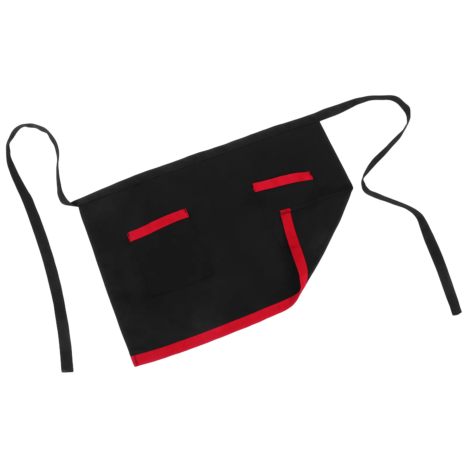 Grembiule Corto da Bistrot per Camerieri e Cameriere, Impermeabile e Resistente all'Olio, con Ampia Tasca per Ristoranti e Caffè