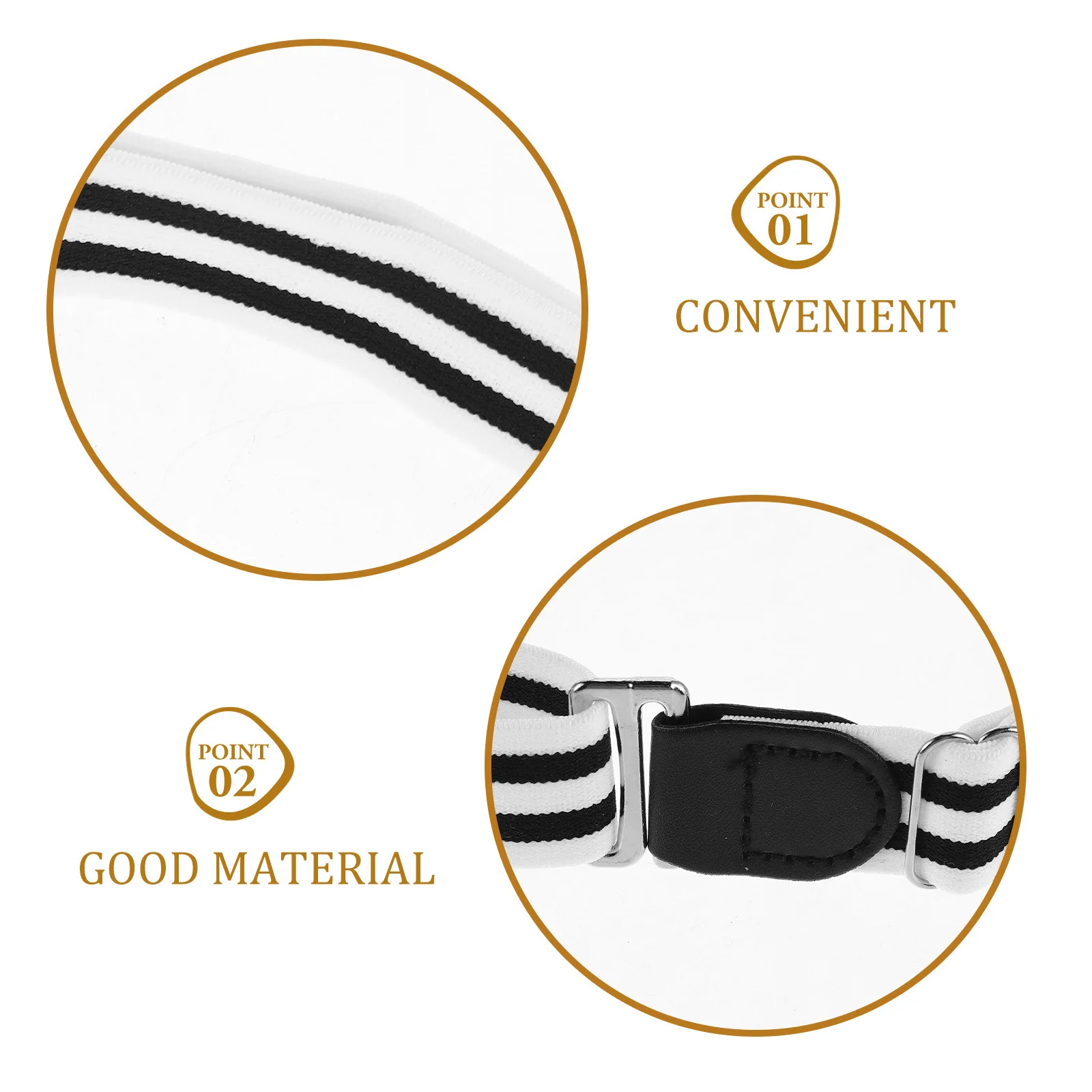 Camisa ajustable antideslizante para hombre y mujer, cinturón resistente a las arrugas, accesorios de viaje de negocios diarios, 2 uds.