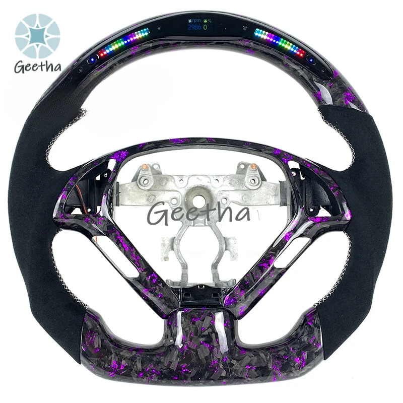 

For LED Forged Carbon Fiber Steering Wheel for Infiniti Q50 Q70 FX35 G37 G35 - Premium Car Interior Accessory