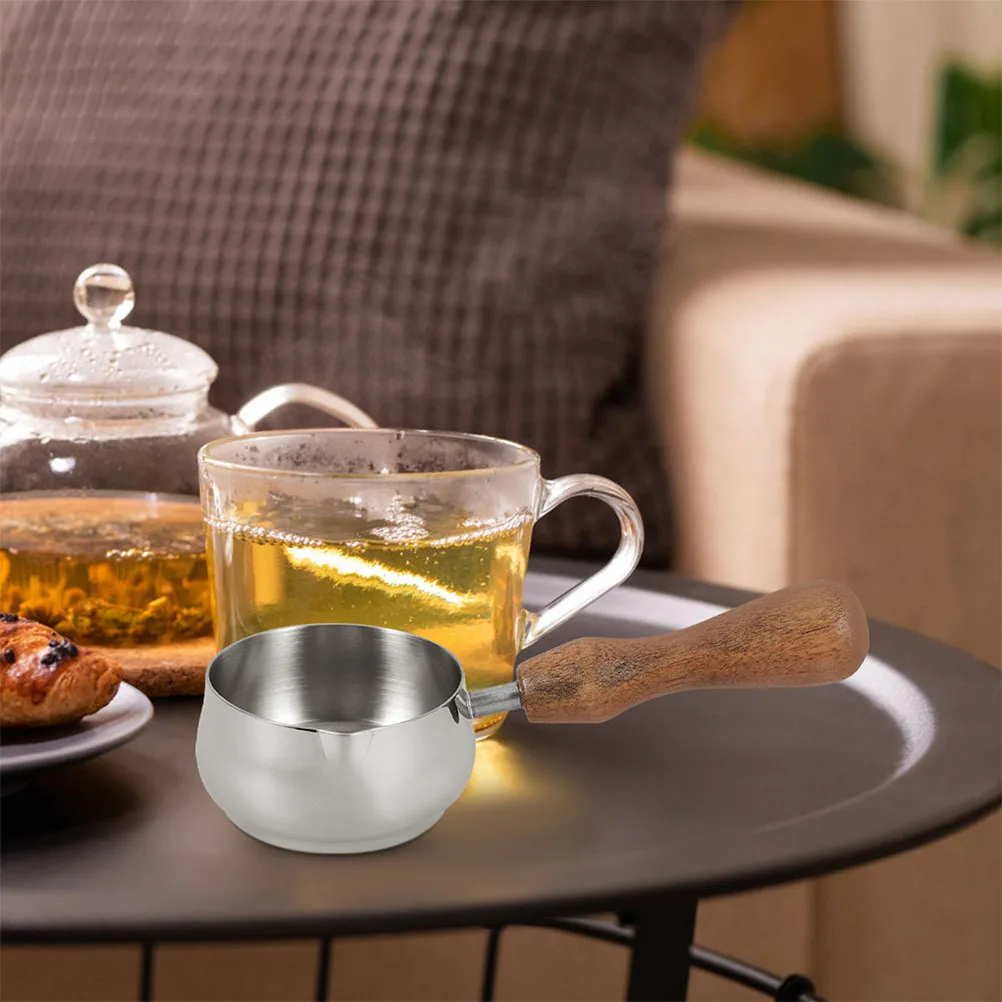 

Gravy Pot Stainless Steel Creamer Pitcher Small Milk Jug Coffee Cup Serving Pitcher Lightweight Sauce Holder for Kitchen