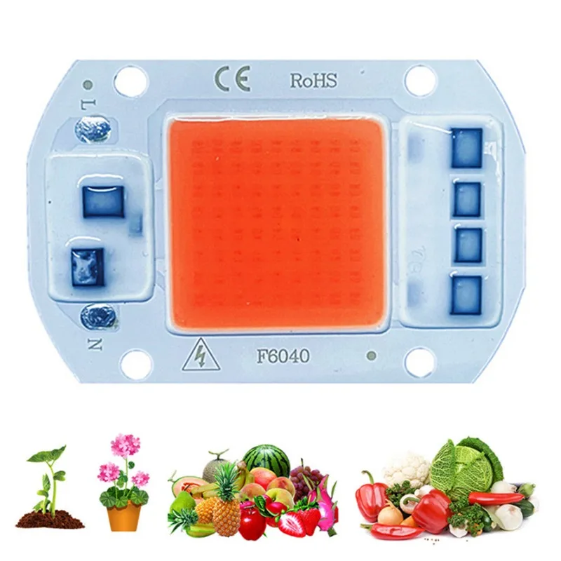 

COB Led Grow Light Lamp Chip Full Spectrum 20W 30W 50W 380-780nm Phyto Lamp For Indoor Plant Seedling Flower Fitolampy