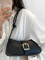 JIAERDI Elegant Vintage Handbag Women 2023 Hot Girl Pu Leather Casual Underarm Bag Ladies Retro Black Shoulder Messenger Bag