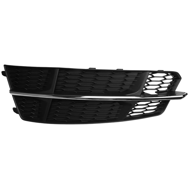 Left Front Lower Bumper Fog Light Grille Grill Cover Gloss Black For- A6 C7 S-Line S6 2015-2018 4G0807681AN