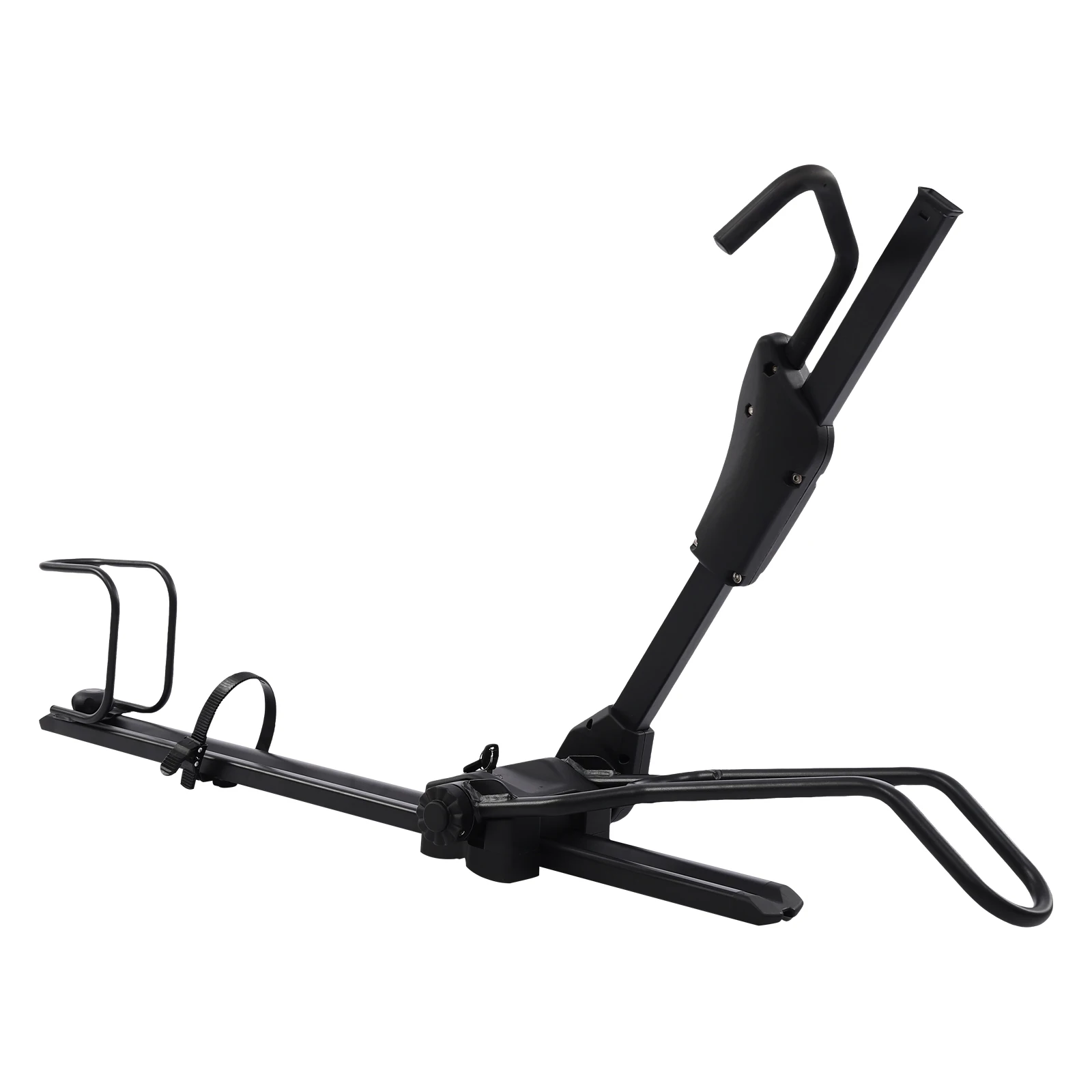 

Roof Bike Rack, Foldable Upright Roof Mount Bicycle Rack with Locking Systems, Upright Rooftop Bike Rack 1 Bike Carrier for Car