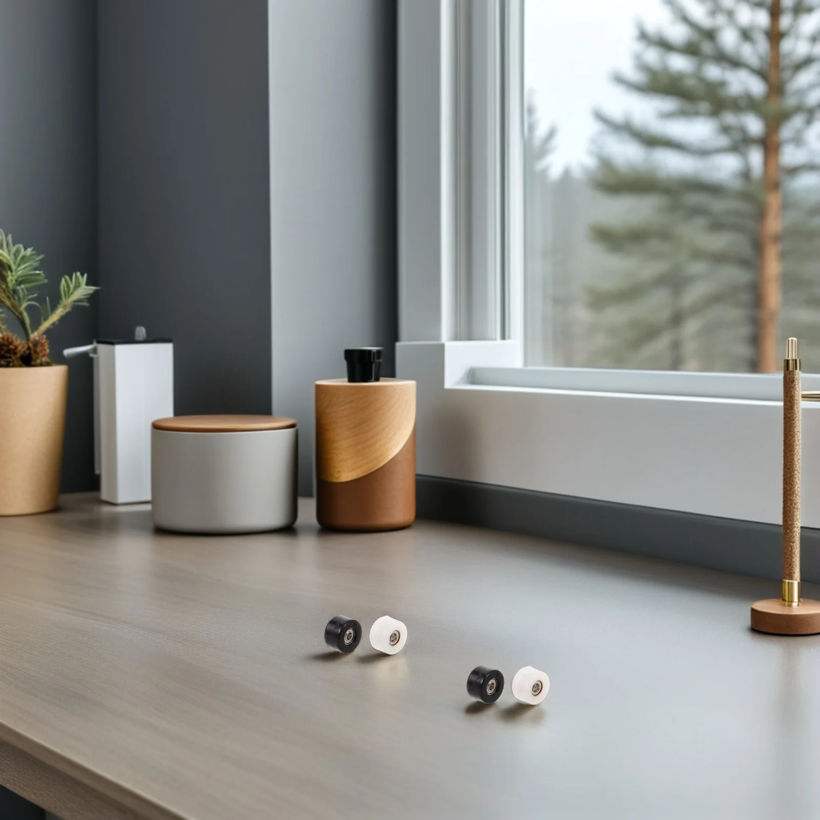 

8Pcs Finger Skateboard Wheels Metal Bearings Smooth Spinning Sturdy Replacement Parts for Desk Home Use Mini Skateboard