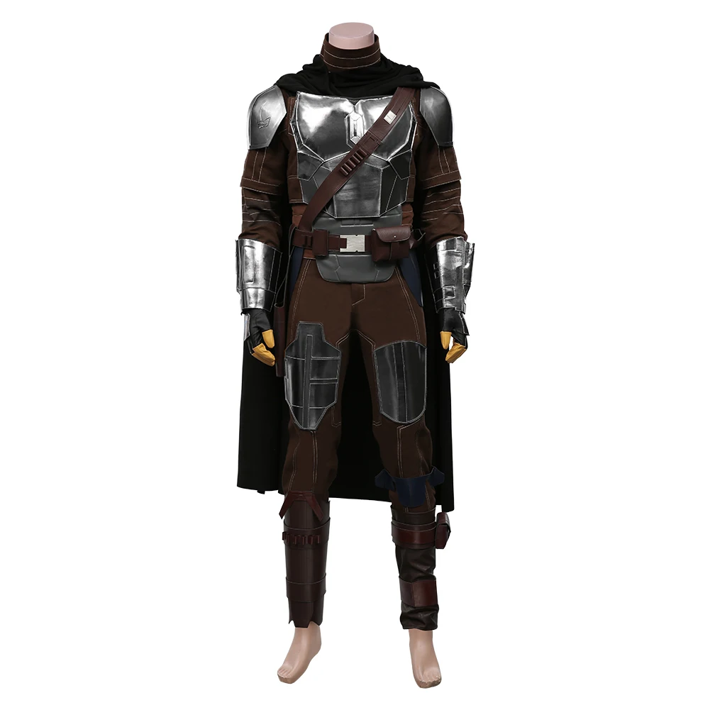 Din Cosplay Djarin Costume Top Pants Cloak Movie Space Battle Outfit Adult Men Women Disguise Role Play Halloween Carnival Suit