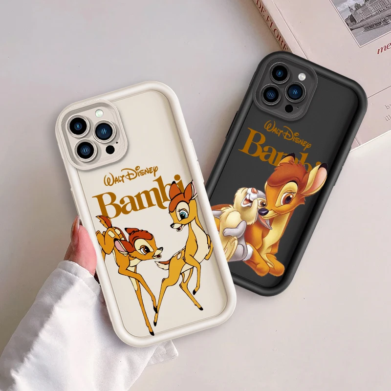 Disney Bambi Art Cute Eye Ladder For Apple iPhone 15 14 13 12 11 XS XR X Pro Max Plus Funda Phone Case