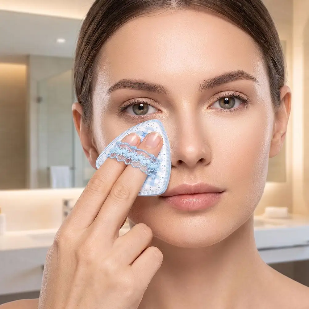 Blue Skin Color Makeup Sponge Wet Dry Use Extra Thick Soft Foundation Cream Powder Blending Sponge Face Cosmetic Applicator Tool