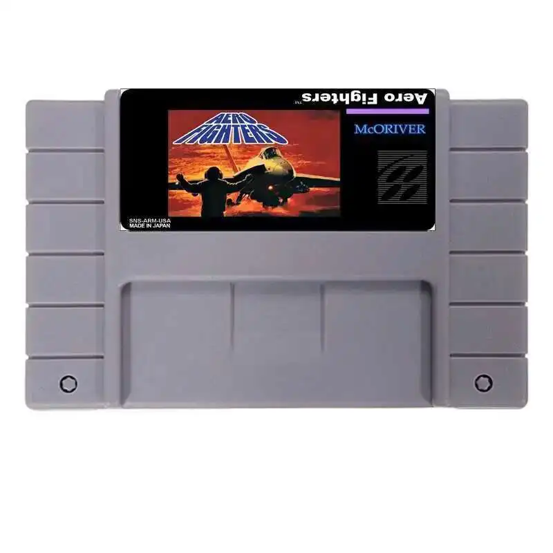 Aero Fighter NTSC Versione 16 Bit 46 Pin Big Grey Gioco di carte per giocatori USA