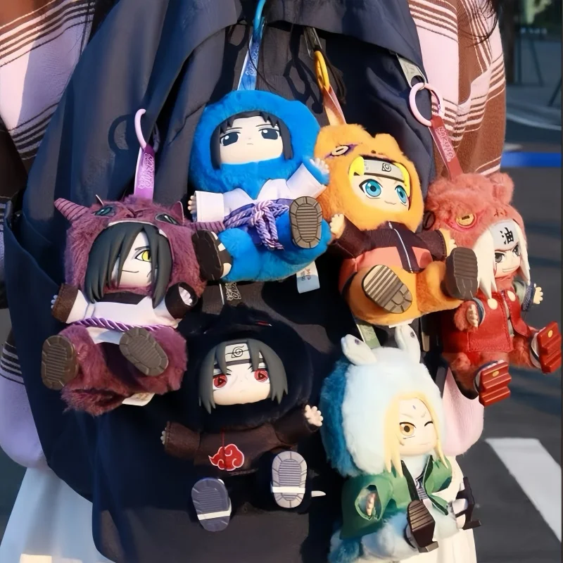 Eaki Naruto Series V2 Cute Beast Party Blind Box Vinyl Doll Keychain Ornament Mystery Holiday Gift Toy Trendy Collectible