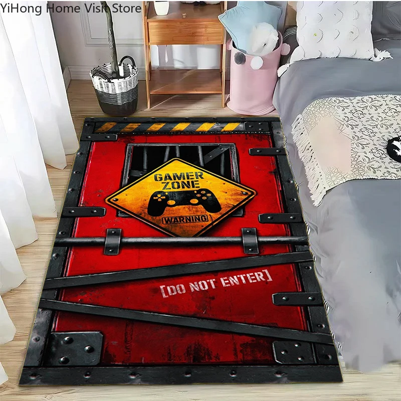 17 Style Game Controller Pattern Carpet for Living Room Decor Bedroom Bedside Leisure Area Floor Anti Slip Mats Welcome Rug Gift