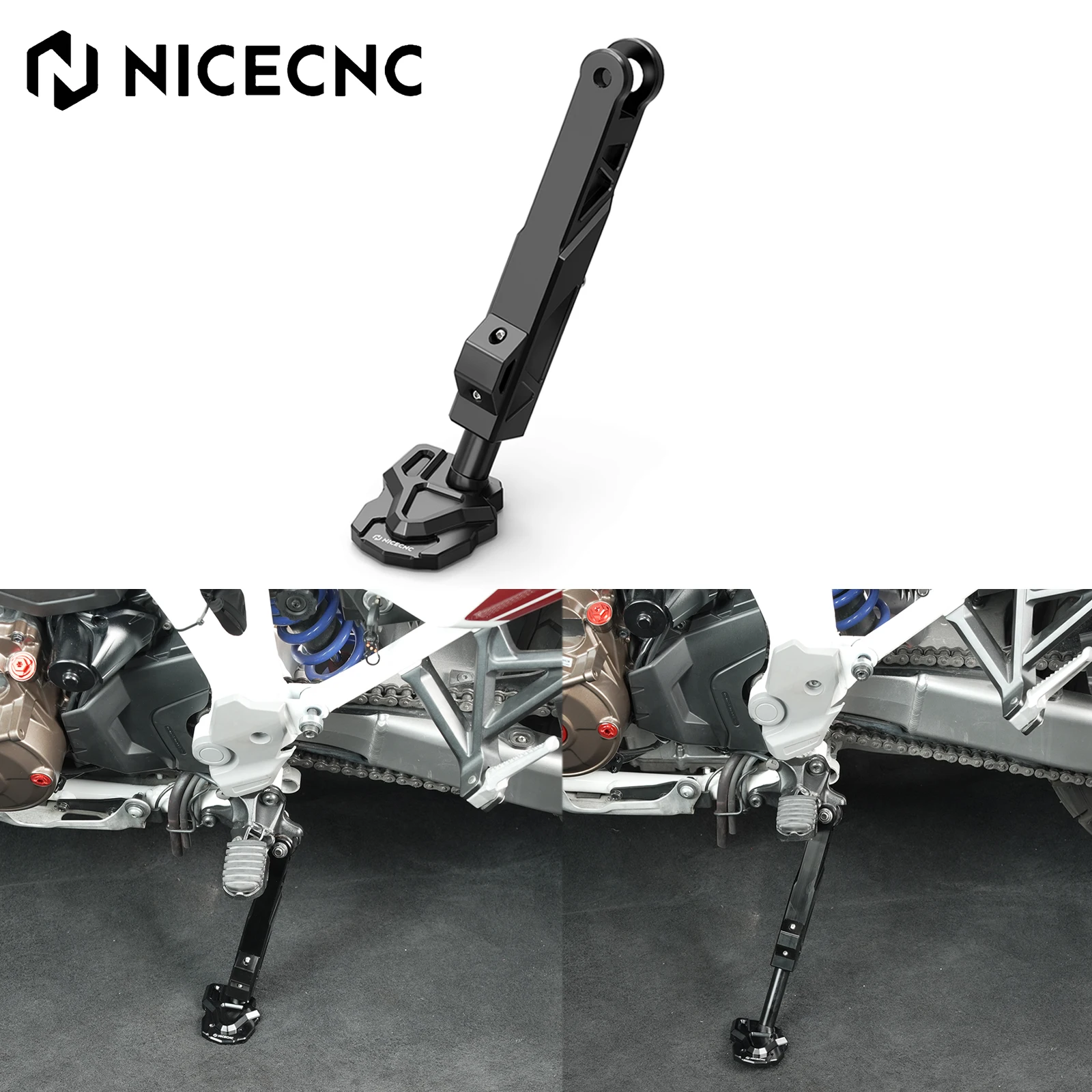 

For Honda CRF1100L Africa Twin Adventure Sports 2020-2025 Adjustable Parking Kickstand Side Stand Africa Twin CRF1100L CRF 1100L