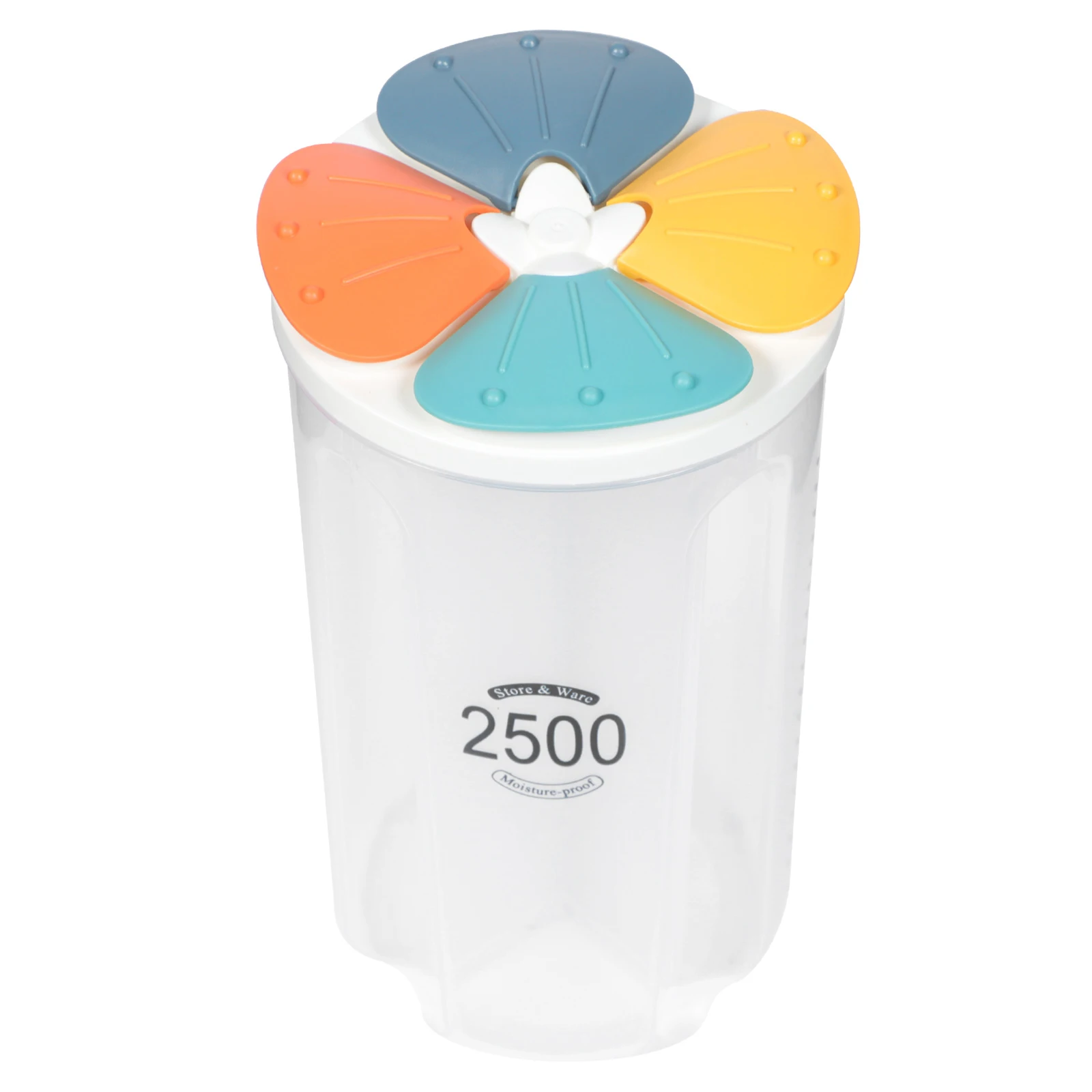 

1pc Sealing Jars Transparent Food Containers Kitchen Storage Boxes For Sugar Flour Tea Cereal Snacks Leak Proof Airtight