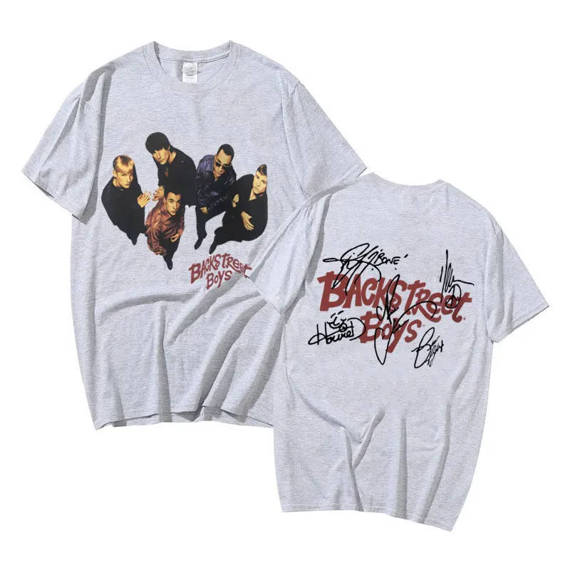 Rare Backstreet Boys Graphic Print T Shirt Vintage Pop Music Boy Band Bsb Group T-shirts Men Women\'s Fashion Oversized Tshirt