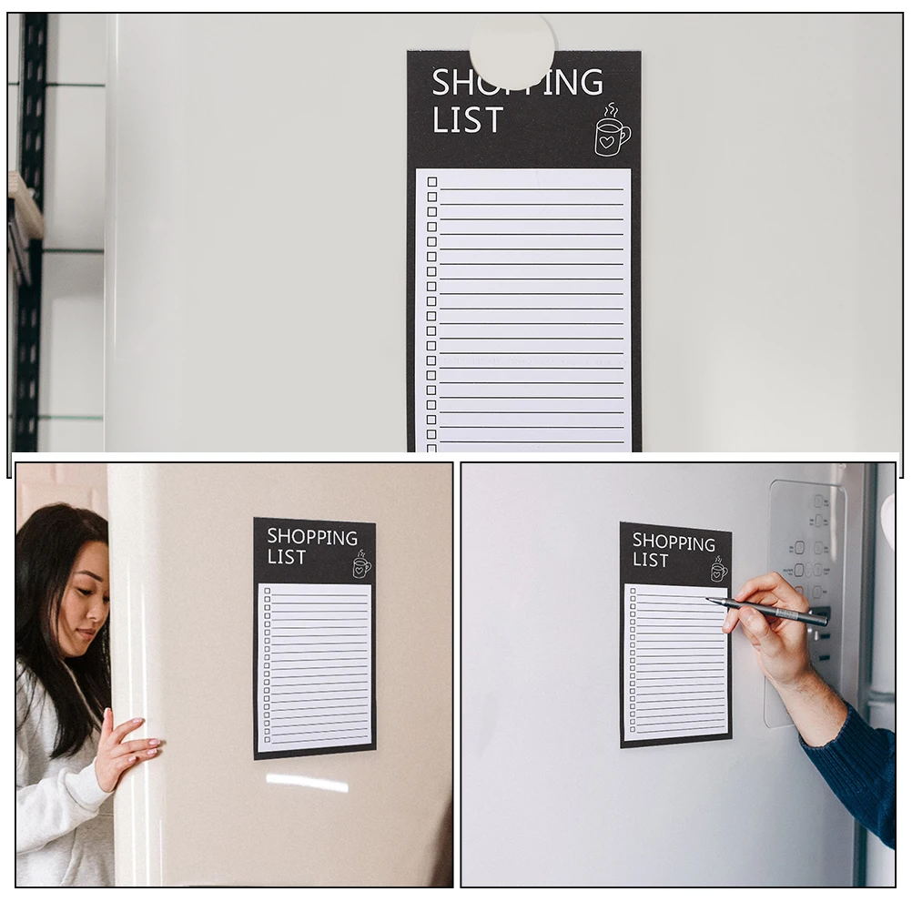 

Magnetic Notepad 3 Books Fridge Lists Paper Planner Smooth Writing Farmhouse Style Grocery List