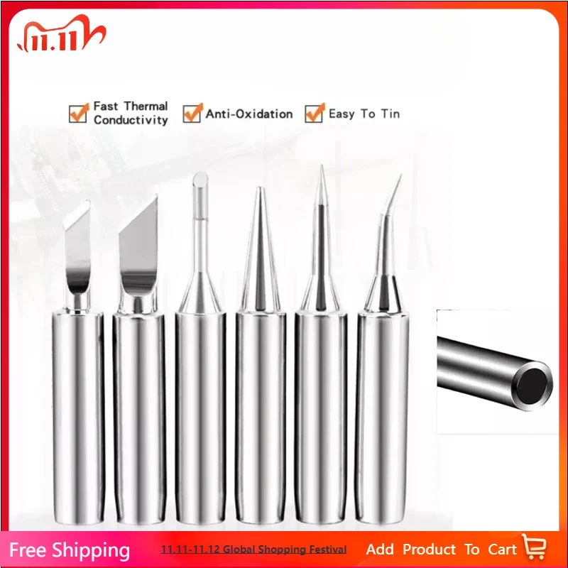 

Soldering Iron 900M-T Soldering Iron Head Inside Hot Bare Electric Soldering Iron Tip Soldering Station tool pointy For Welding