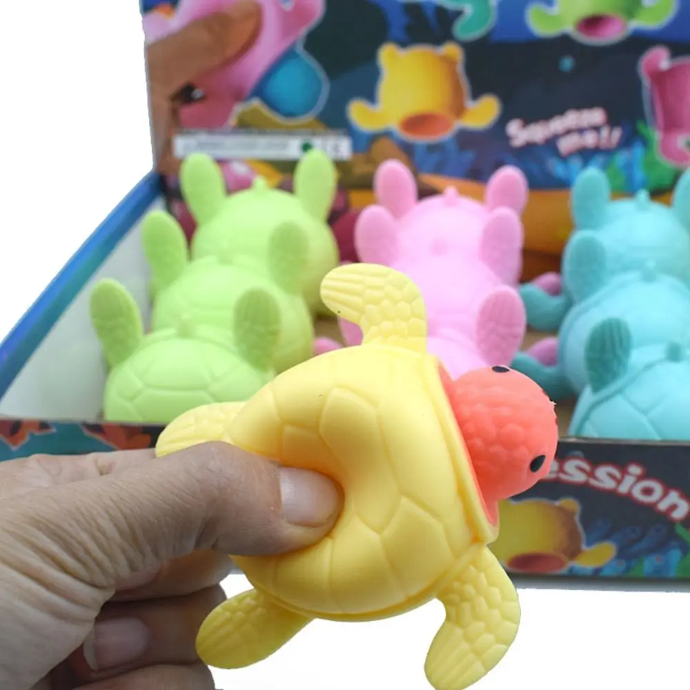 High Quality Kawaii Funny Squeeze Turtle Toys Soft Durable Decompressing Toy Stress Relief Relax Toys for Kids Adults