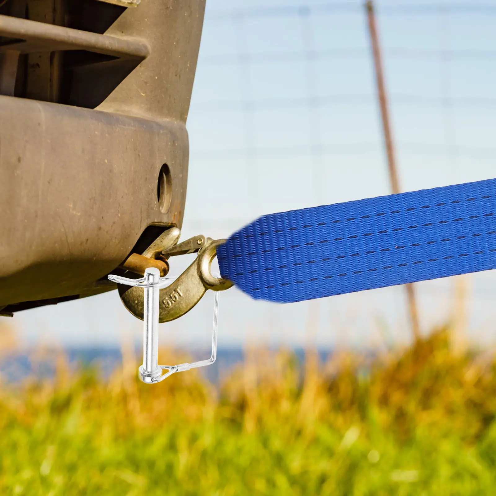 

Запорный штифт для прицепного устройства, сверхмощный, безопасный, надежно фиксирующий, для буксировки и транспортировки, с блокировкой оси