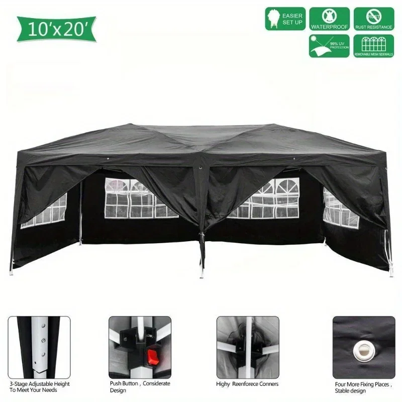 10 x20 EZ Pop UP Wedding Party Tent Waterproof Gazebo Canopy Heavy Duty Outdoor