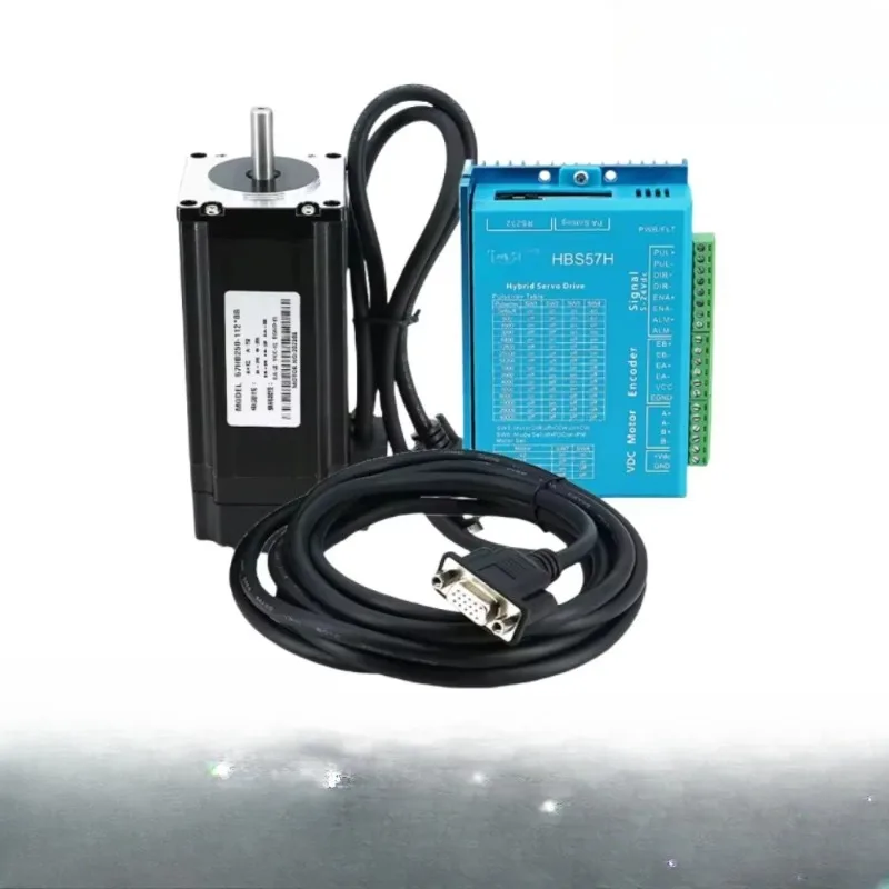 HLTNC 57 Nema23 57HS112mm 2Phase 3nm Closed Loop Stepper Motor Kit with HBS57H Hybrid Servo Driver For 3D Printer CNC Engraver