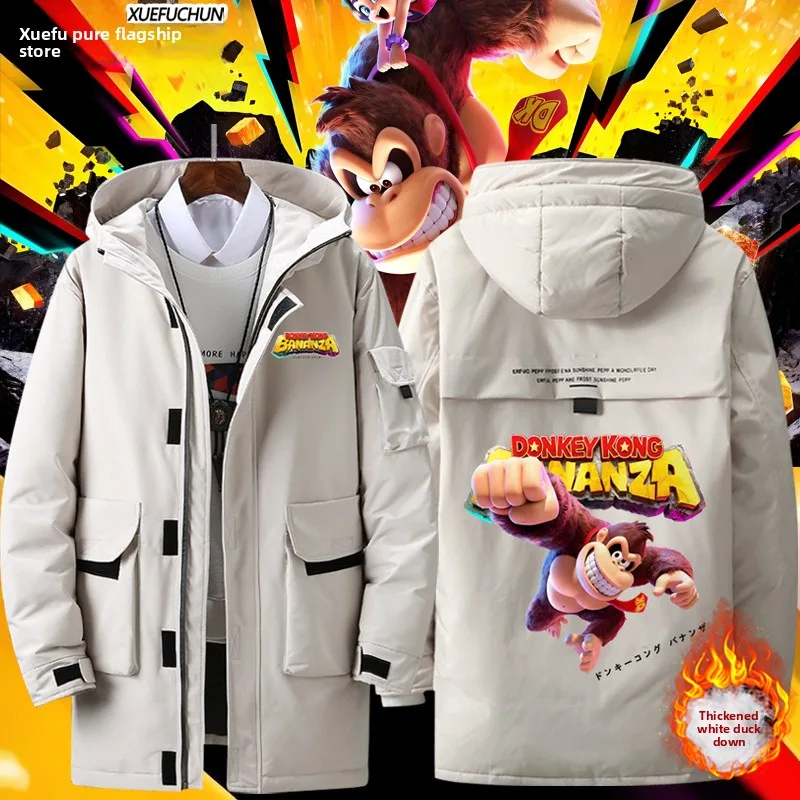 

Dongqi Game Switch2 Outerwear Puffer Jaet ex Loose Fit Du down Coat Youth Faion Brand Polyester Fiber Hooded Zipper