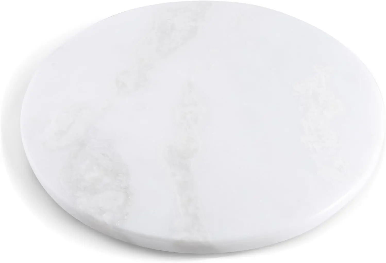 

African Natural Marble Cutting Board for Kitchen, 16inch Round Hand Crafted Marble Slab for Cheese, Charcuterie, Pastry
