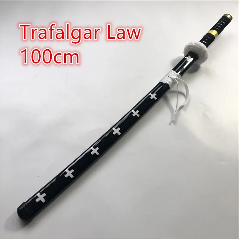 

Anime Roronoa Zoro Wooden Sword Weapon Cosplay Trafalgar Law Wood Ninja Knife Samurai Trafalgar D Water Law Sword Prop Toys