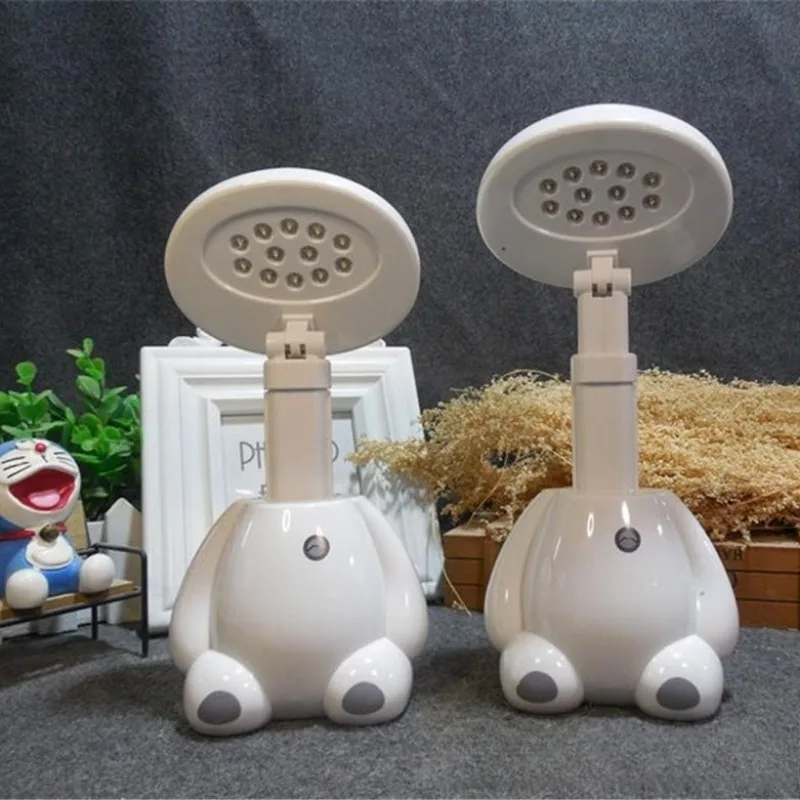 Big Hero 6 Cartoon Charging Big White Desk Lamp Dormitory Desk Eye Protection for Boy Girl Learning LED Light Bedroom Nightlight