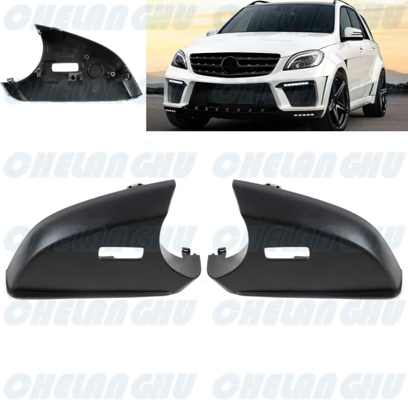 For Benz W166 ML350 ML400 ML500 Coupe C292 X166 2016 2017 2018 2019 1 Pair reversing mirror bottom shell cover cap /single hole