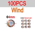 100 Piezas de Viento de 4 mm